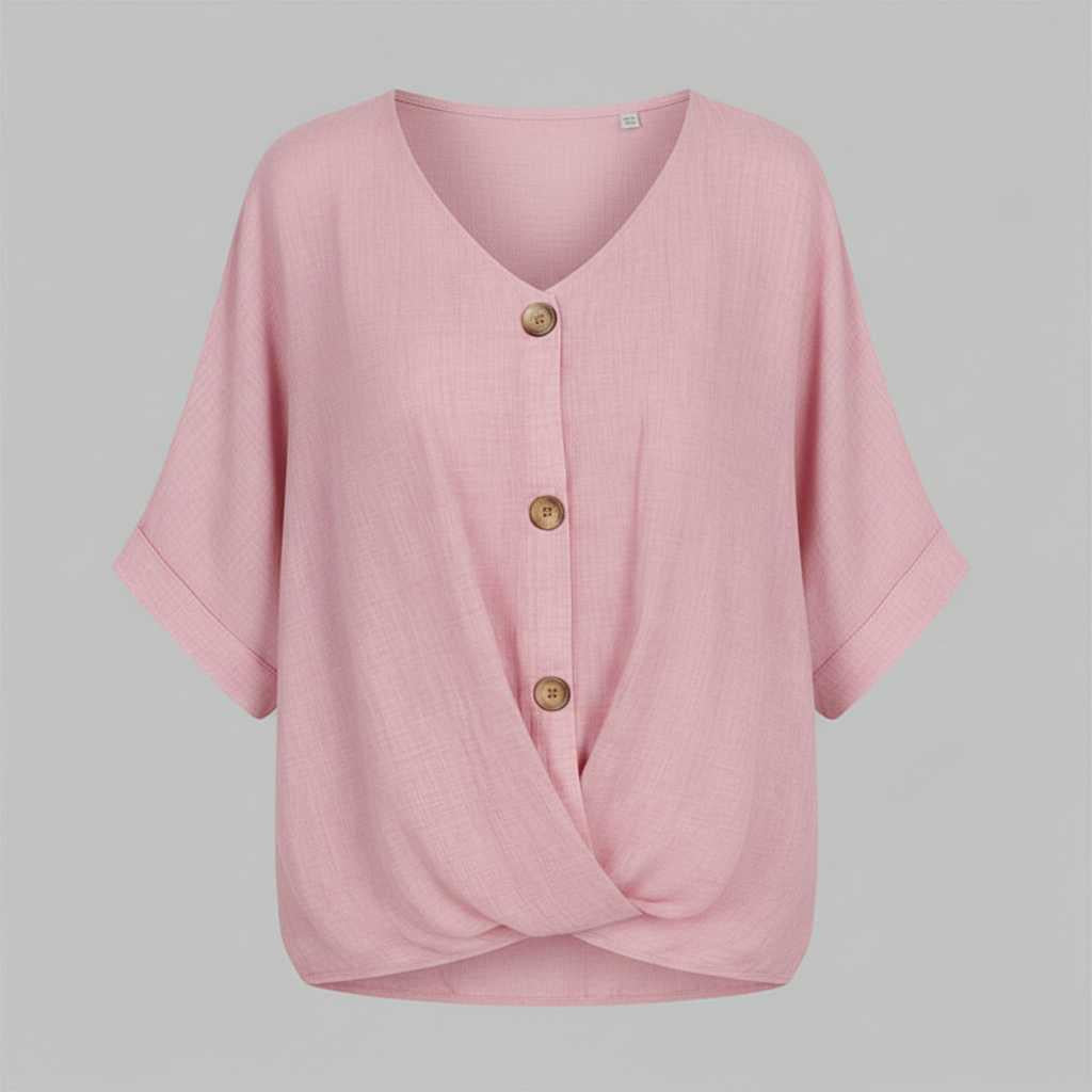 Elegant V-Neck Blouse | Women's Long Sleeve Fashion Top