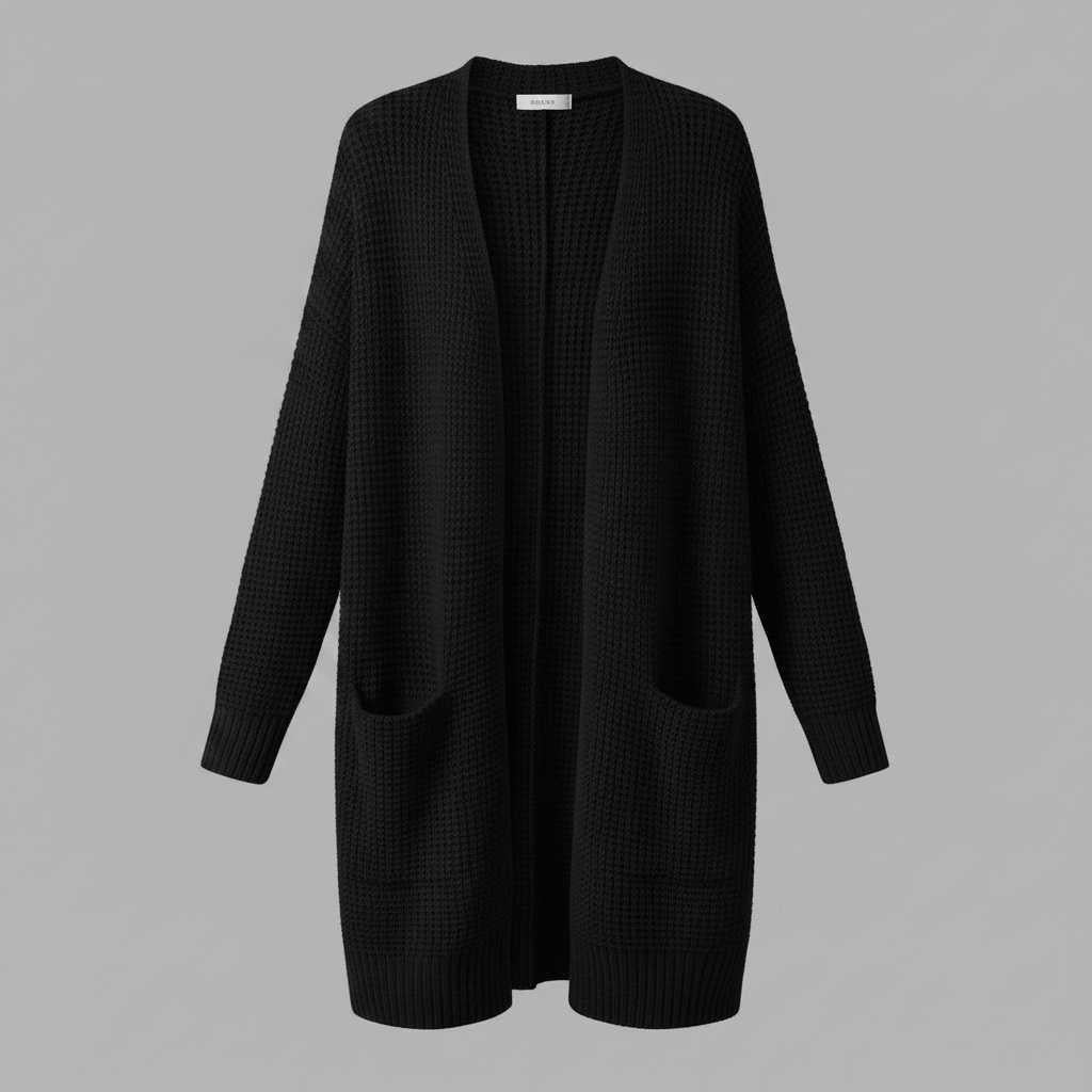 Elegant Women's Black Cardigan | Soft Cardigan Sweater
