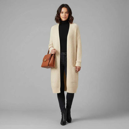 Elegant Women's Black Cardigan | Soft Cardigan Sweater