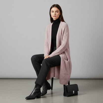 Elegant Women's Black Cardigan | Soft Cardigan Sweater