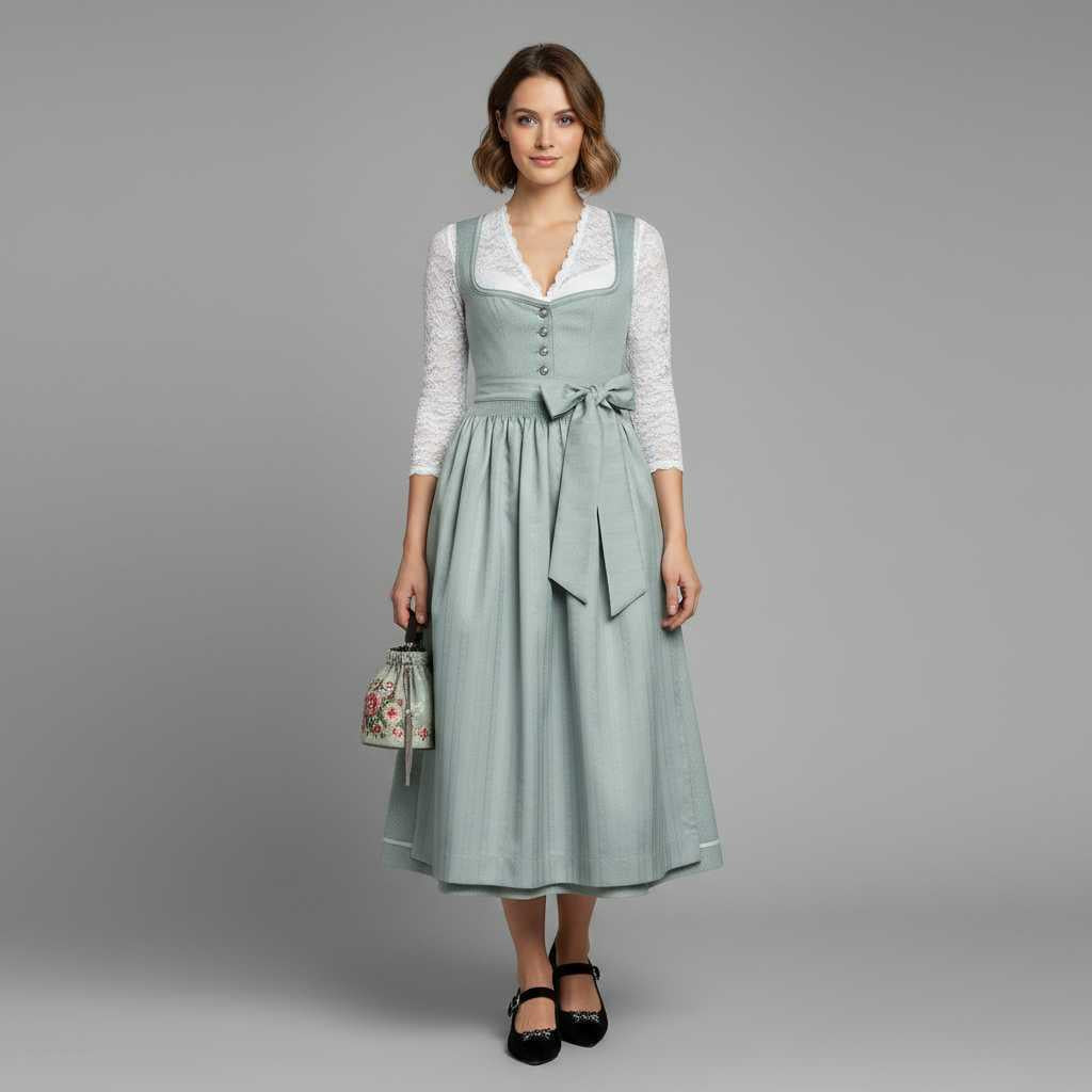 Elegant Dirndl Costume Dress | Women's Oktoberfest Outfit