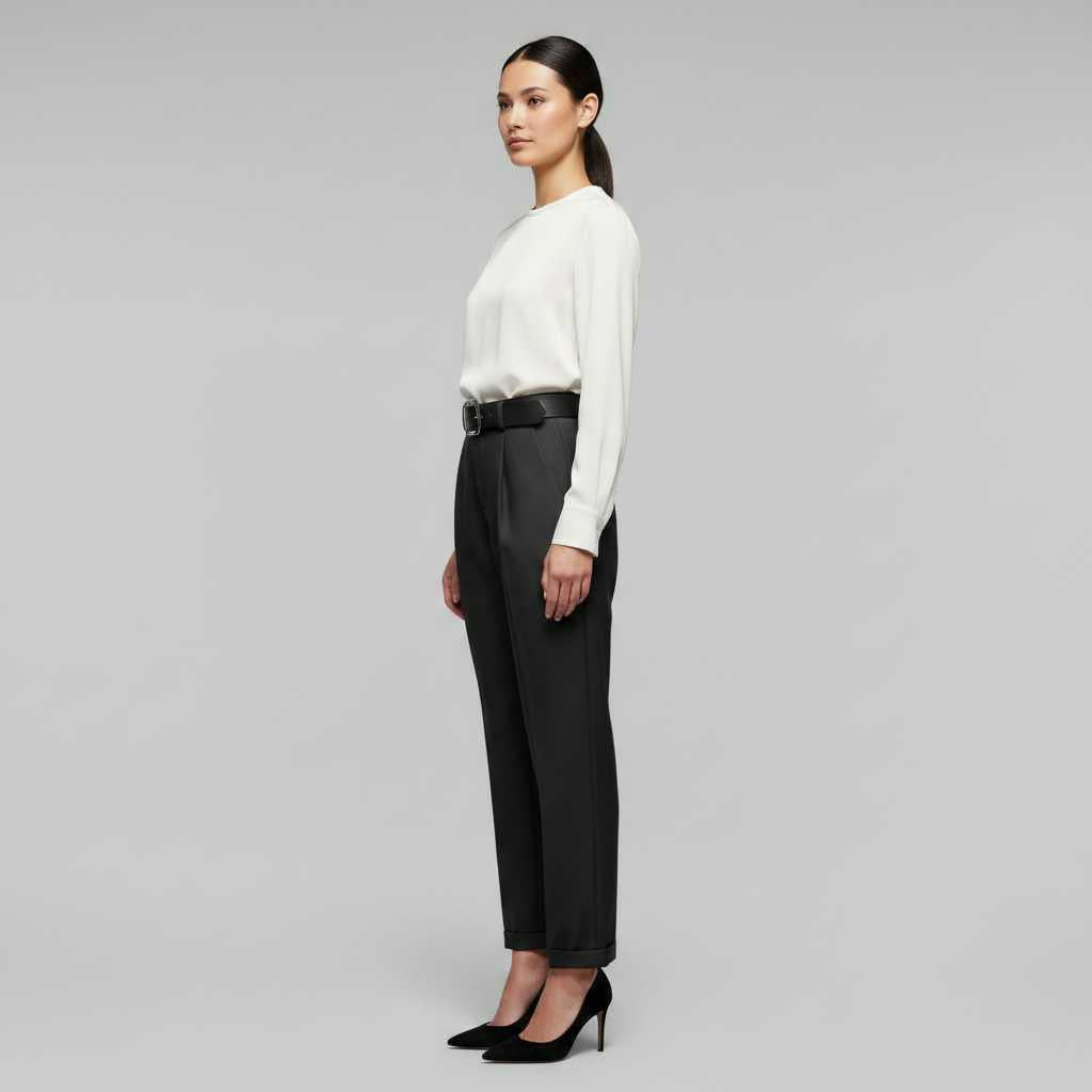 High Waist Women's Suit Trousers | Elegant Office Wear