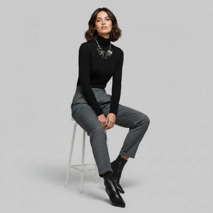 High Waist Women's Suit Trousers | Elegant Office Wear