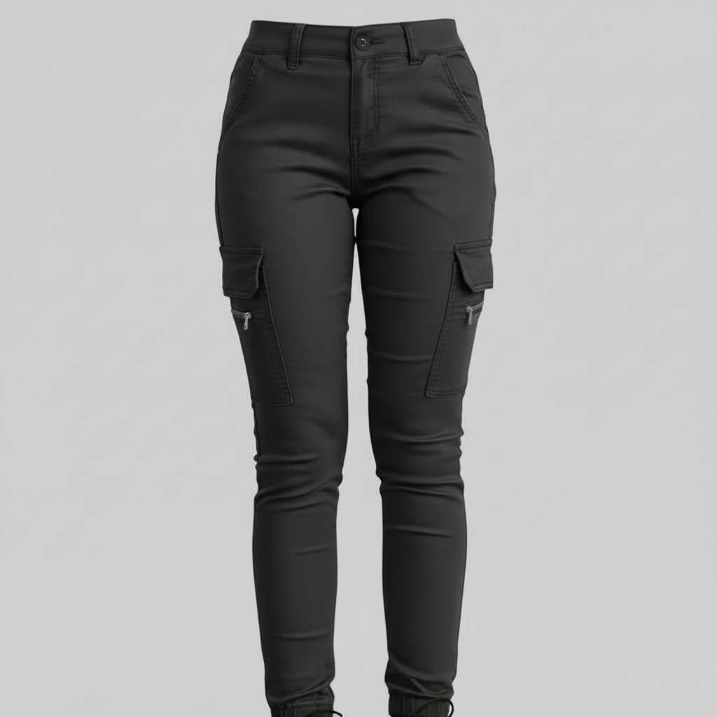 Modern Black Cargo Pants for Women | Stylish Urban Trousers
