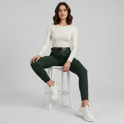 Modern Black Cargo Pants for Women | Stylish Urban Trousers