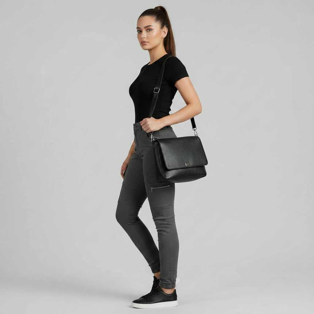 Modern Black Cargo Pants for Women | Stylish Urban Trousers