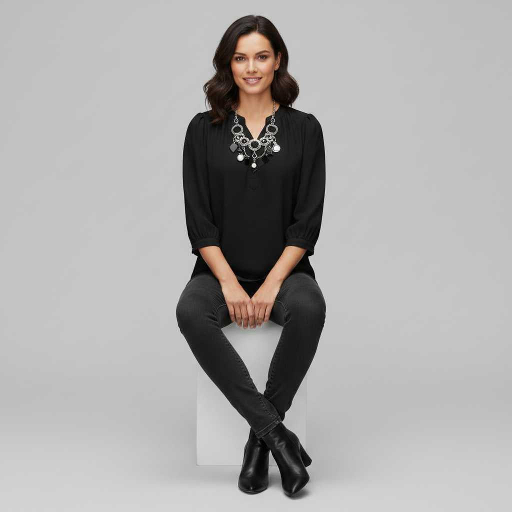 Silk Patchwork Women's Blouse | Lightweight Summer Top